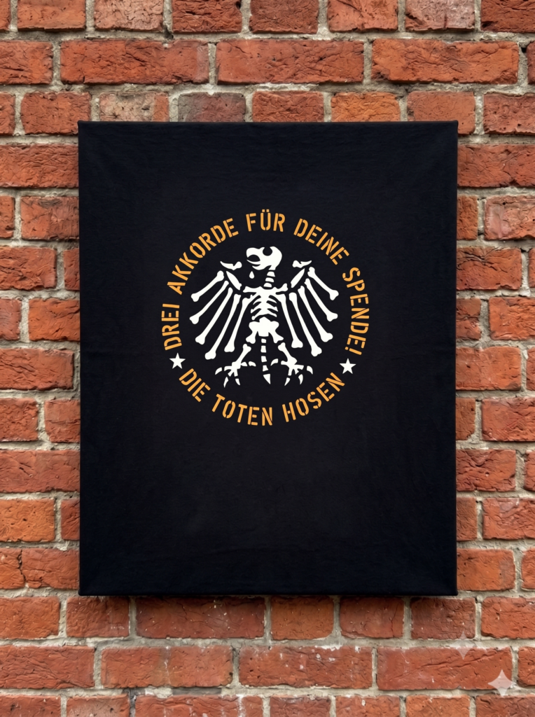 Die toten Hosen T-Shirt am Mountee auf Backsteinwand