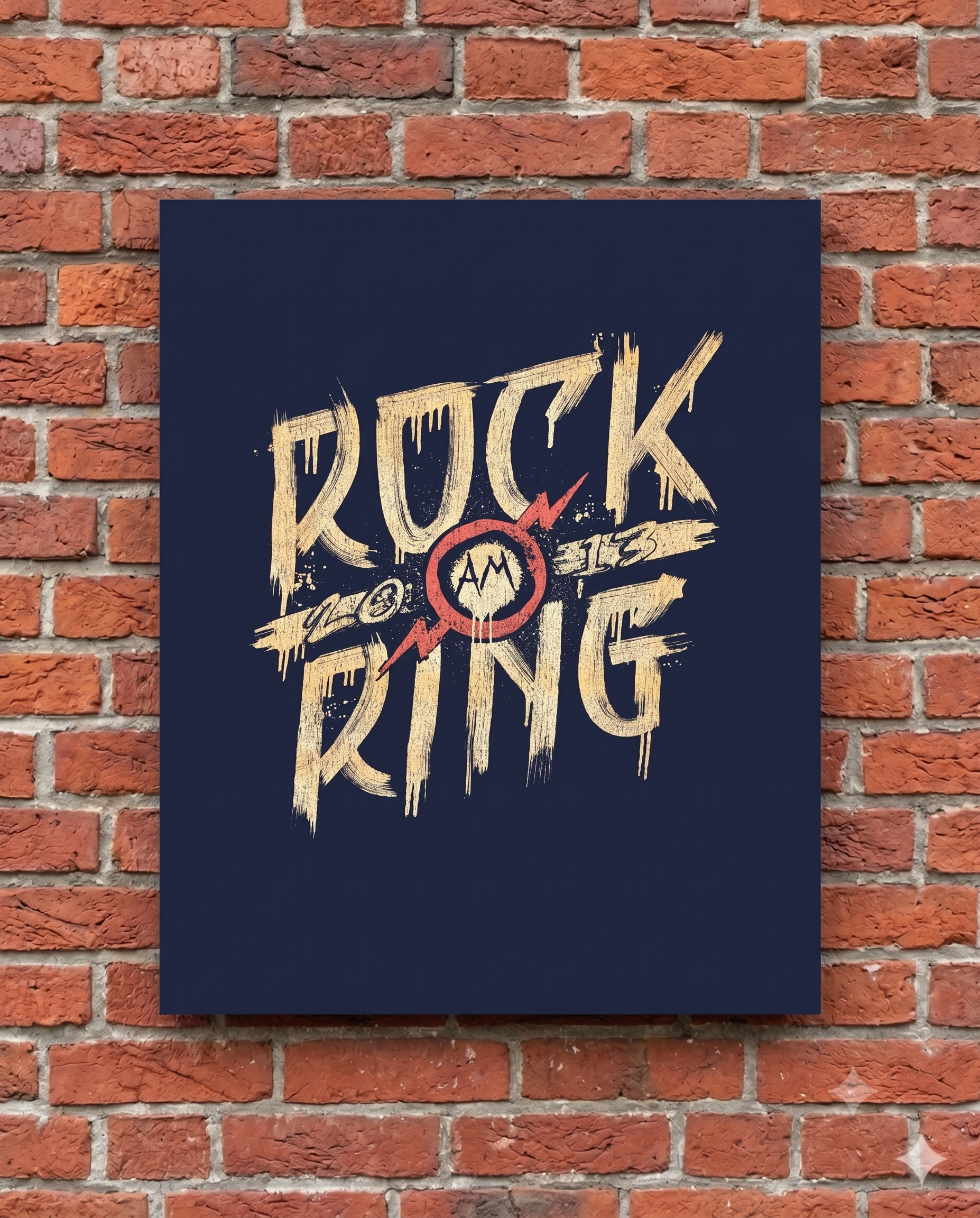 Rock am Ring T-Shirt am Mountee auf Backsteinwand #13